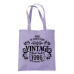 Vintage 1996 Aged to Perfection 30th birthday tote bag in lavender