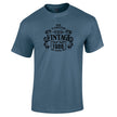 Vintage 1986 Aged to Perfection 40th birthday t-shirt in indigo blue