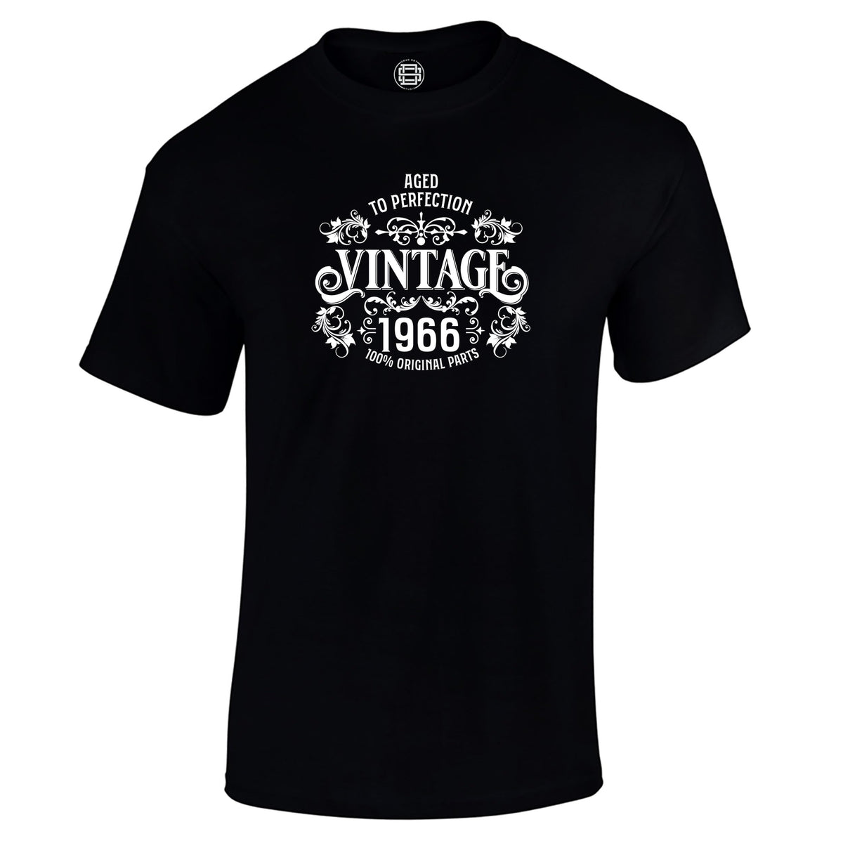 Vintage 1966 Aged to Perfection 60th birthday t-shirt in black
