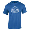 Vintage 1966 Aged to Perfection 60th birthday t-shirt in royal blue
