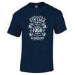Vintage 1966 All Original Parts 60th birthday t-shirt in navy