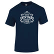Vintage 1956 Aged to Perfection 70th birthday t-shirt in navy