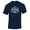 Vintage 1956 Aged to Perfection 70th birthday t-shirt in navy
