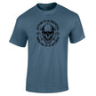 Hitting 70 is Essential 70th birthday t-shirt in indigo blue