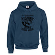 Sling Your Hook carp fishing hoodie in airforce blue