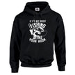 Sling Your Hook carp fishing hoodie in black