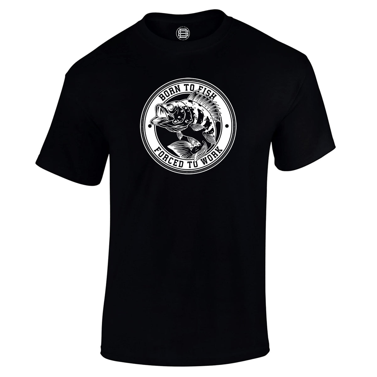 Born to Fish carp fishing t-shirt in black