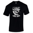 Sling Your Hook fishing t-shirt in black