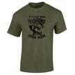 Sling Your Hook fishing t-shirt in military green