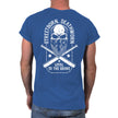 Loyal to the Grave skull t-shirt in royal blue