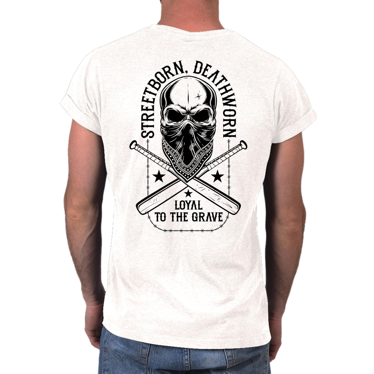 Loyal to the Grave skull t-shirt in white