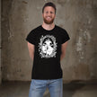 Man wearing the Commit or Quit mountain bike t-shirt in black