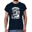 Go Fast or Go Home mountain bike t-shirt in navy
