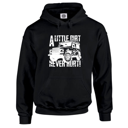 A Little Dirt Never Hurt off road 4x4 hoodie in black