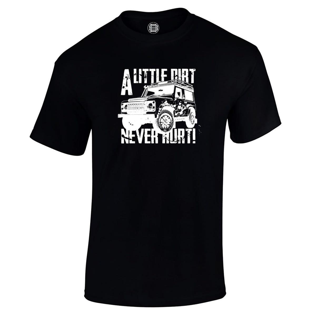 A Little Dirt Never Hurt off road 4x4 t-shirt in black