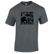 A Little Dirt Never Hurt off road 4x4 t-shirt in charcoal