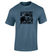 A Little Dirt Never Hurt off road 4x4 t-shirt in indigo blue
