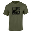 A Little Dirt Never Hurt off road 4x4 t-shirt in military green