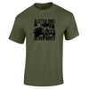 A Little Dirt Never Hurt off road 4x4 t-shirt in military green