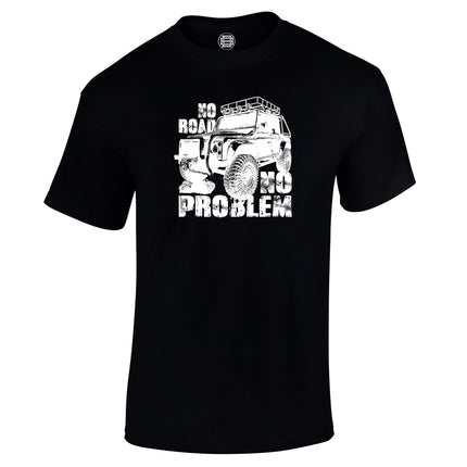 No Road No Problem off road 4x4 t-shirt in black