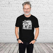 Man wearing the No Road No Problem off road 4x4 t-shirt in black