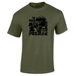No Road No Problem off road 4x4 t-shirt in military green