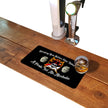 Drinking Rum rubber bar runner mat on a home bar counter